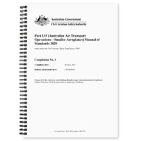 CASA Part 135 MOS (Australian Air Transport Operations - Smaller Aeroplanes) Manual of Standards 2020 - Effective 10th April 2024