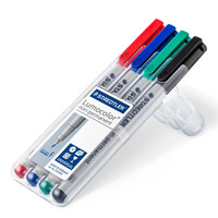 Staedtler Lumocolor® 316 Non-Permanent Markers - Fine - Wallet of 4 Assorted Colours