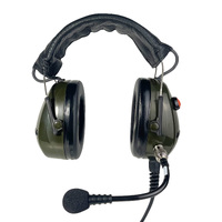 Mobileone HSP 2 Milspec Industrial Headset w/Icom IC-A16 VHF Direct Connector