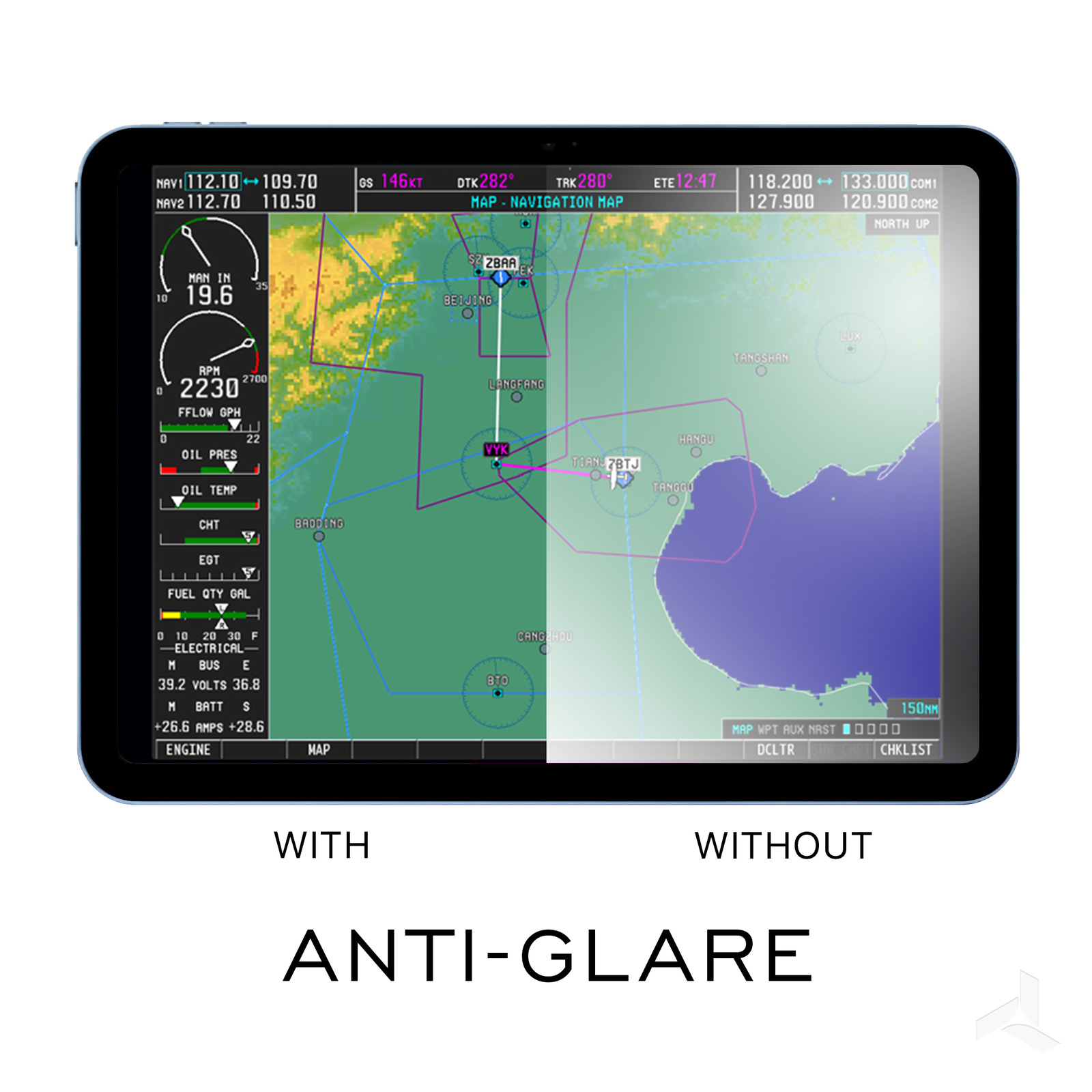 iPad AntiGlare Screen Protector MyGoFlight