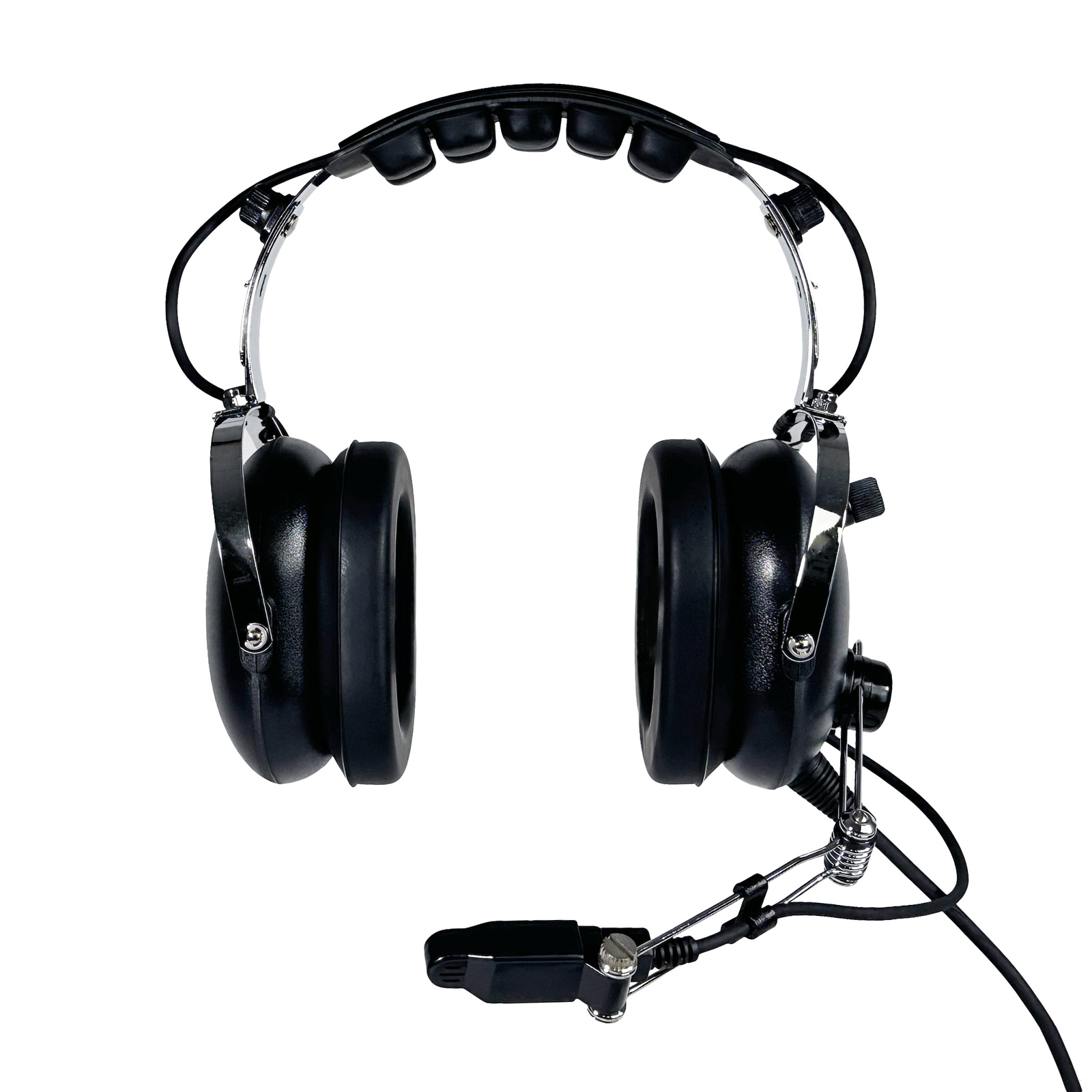 PA51 Economy General Aviation Headset * Mono/stereo * Black earcups