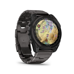 Garmin D2 Mach 2 Aviator Smartwatch, 51mm Carbon Grey Titanium with Titanium Band