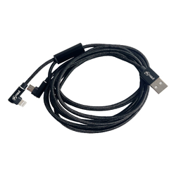X-Naut 2 in 1 Pilot Series USB-A to Apple Lightning/Micro USB Split Cable