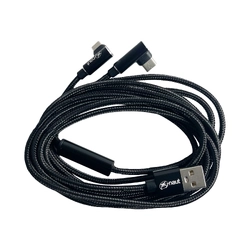 X-Naut 2 in 1 Pilot Series USB-A to USB-C/Micro USB Split Cable