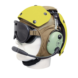 David Clark Flight Deck Helmet Shell Assembly - Back - Yellow