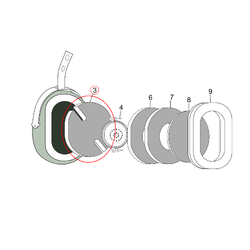 David Clark Inner Dome Filter for H10 Series Headsets