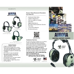 David Clark Model HBT-30 Bluetooth Over Head Industrial Headset