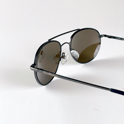 DeGroff Aviation PilotShields Pro - Bronze Lens Aviator Sunglasses
