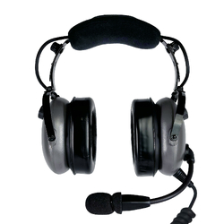 Pilot Communications PA12.8TH Helicopter Headset - Coiled Cord U-174 Helicopter Plug