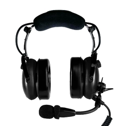 Pilot Communications PA11-60H Helicopter Headset - Coiled Cord U-174 Helicopter Plug