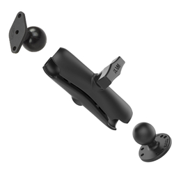 RAM® 'C' Size 1.5" Double Ball Mount with Diamond Plate Adapter - Medium