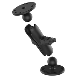 RAM® Double Ball Drill-Down Mount with Two Round Plates