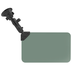 RAM® Dark Green Sun Visor with 1" Ball and Suction Cup Mount: 50% Tint