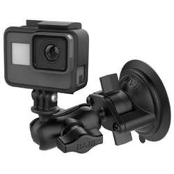 RAM® Twist-Lock™ Suction Cup Mount with Short Arm & Universal Action Camera Adapter
