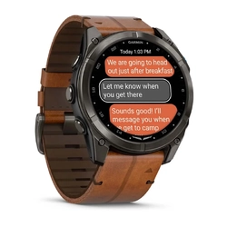 Garmin D2 Mach 2 Pro Aviator Smartwatch, 51mm Inreach & LTE / Satellite with Leather Band