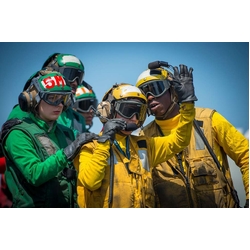 David Clark Flight Deck Helmet Assembly - Mesh/Cloth - Universal Fit - Khaki