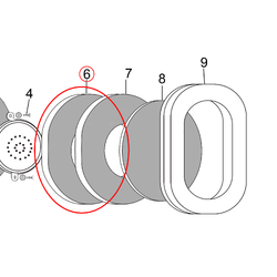 David Clark Middle Dome Filter for H10 Series Headsets