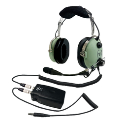 David Clark H10-56HXL - Coil Cord - U174 Helicopter Plug - ENC Headset