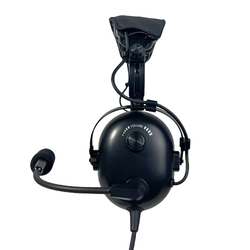 Stealth FAH 200H Aviation Headset - Coiled Cord - U-174 Helicopter Plug