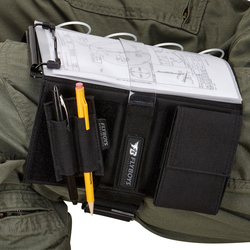 Flyboys Reversible Kneeboard with Eyelets & Clipboard - Black