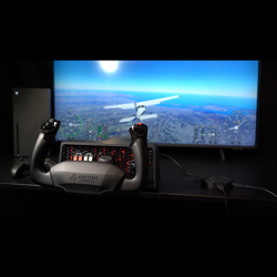 Honeycomb XPC Kit 2 - Alpha XPC Flight Control Yoke & Bravo Throttle Quadrant & Charlie Rudder Pedals & XPC Hub