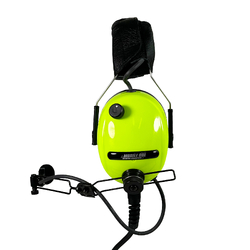 Mobileone HMP 12PB Milspec Pushback Headset - Single TRS Ground Crew Plug