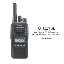 Icom IC-41PRO Waterproof Handheld UHF CB Radio - Black