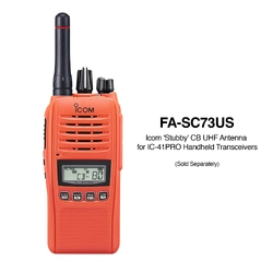 Icom IC-41PRO Waterproof Handheld UHF CB Radio - Orange