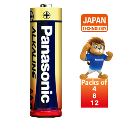 Panasonic AA Alkaline Batteries 12 Pack