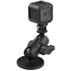 RAM® Drill-Down Mount with Short Arm & Universal Action Camera Adapter