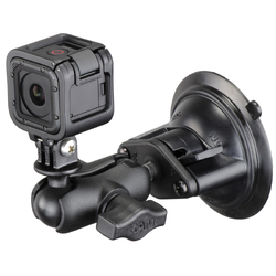 RAM® Twist-Lock™ Suction Cup Mount with Short Arm & Universal Action Camera Adapter