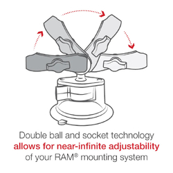 RAM® 3.3" Diameter Suction Cup Base with 1" Ball