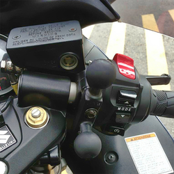 RAM® Motorcycle Brake/Clutch Reservoir & Handlebar Double Ball Base