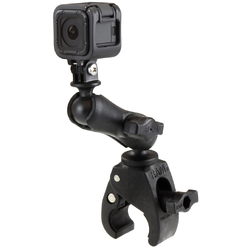 RAM® Small Tough-Claw™ Double Ball Mount with Universal Action Camera Adapter