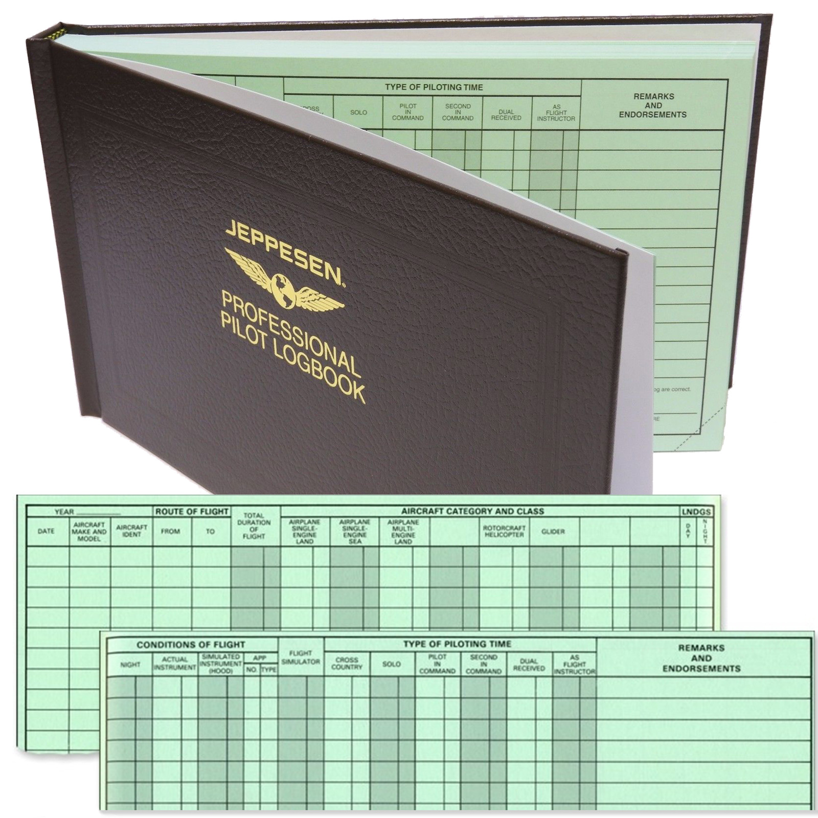 filling out pilots logbook