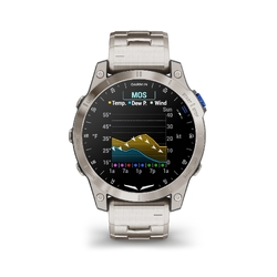Garmin D2 Mach 1, Black, Brushed Titanium with Titanium Band