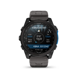 Garmin D2 Mach 2 Aviator Smartwatch, 51mm Carbon Grey Titanium with Titanium Band