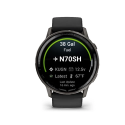Garmin D2 Air X15 Aviator Smartwatch - Black w/ Slate Metal Bezel