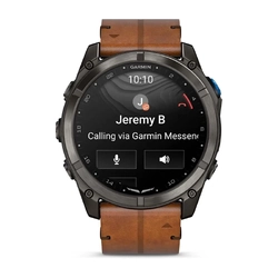 Garmin D2 Mach 2 Pro Aviator Smartwatch, 51mm Inreach & LTE / Satellite with Leather Band