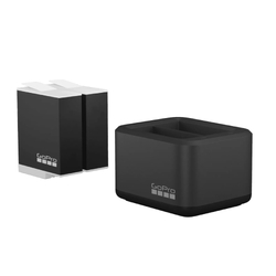 GoPro Dual Battery Charger + 2 x Enduro Batteries - HERO 9/10/11/12 Black
