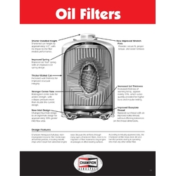 Champion Oil Filter CH48108-1 - Spin On, Short