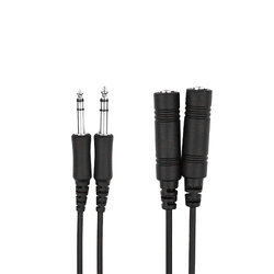 Stealth Aviation Headset Adapter - Dual GA Headset Extension