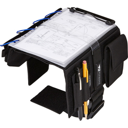 Flyboys Reversible Kneeboard with Eyelets & Clipboard - Black