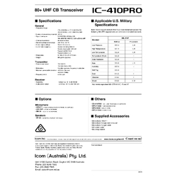 Icom IC-410PRO UHF CB Mobile Transceiver
