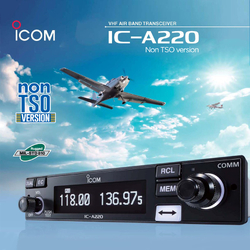 Icom IC-A220 Airband VHF Panel Mount Transceiver 7 Watt (PEP) Non TSO Version