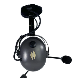 Pilot Communications PA-12.8H Helicopter Headset - Coiled Cord - U-174 Helicopter Plug