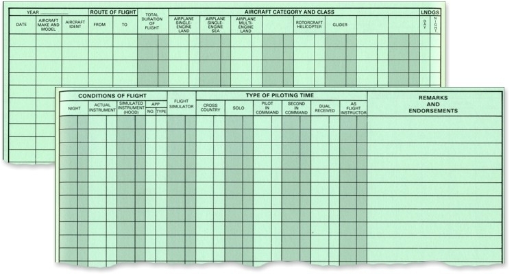 pilot logbook australia