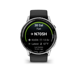 Garmin D2 Air X15 Aviator Smartwatch - Black w/ Stainless Steel Bezel
