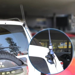 Adjustable Trunk or Bonnet Lip Antenna Bracket Black