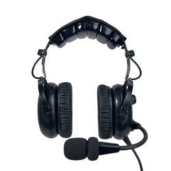 Stealth FAH 200H Aviation Headset - Coiled Cord - U-174 Helicopter Plug